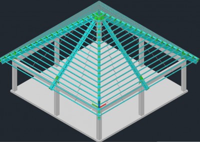 Foisor cu acoperis metalic, Bucuresti
